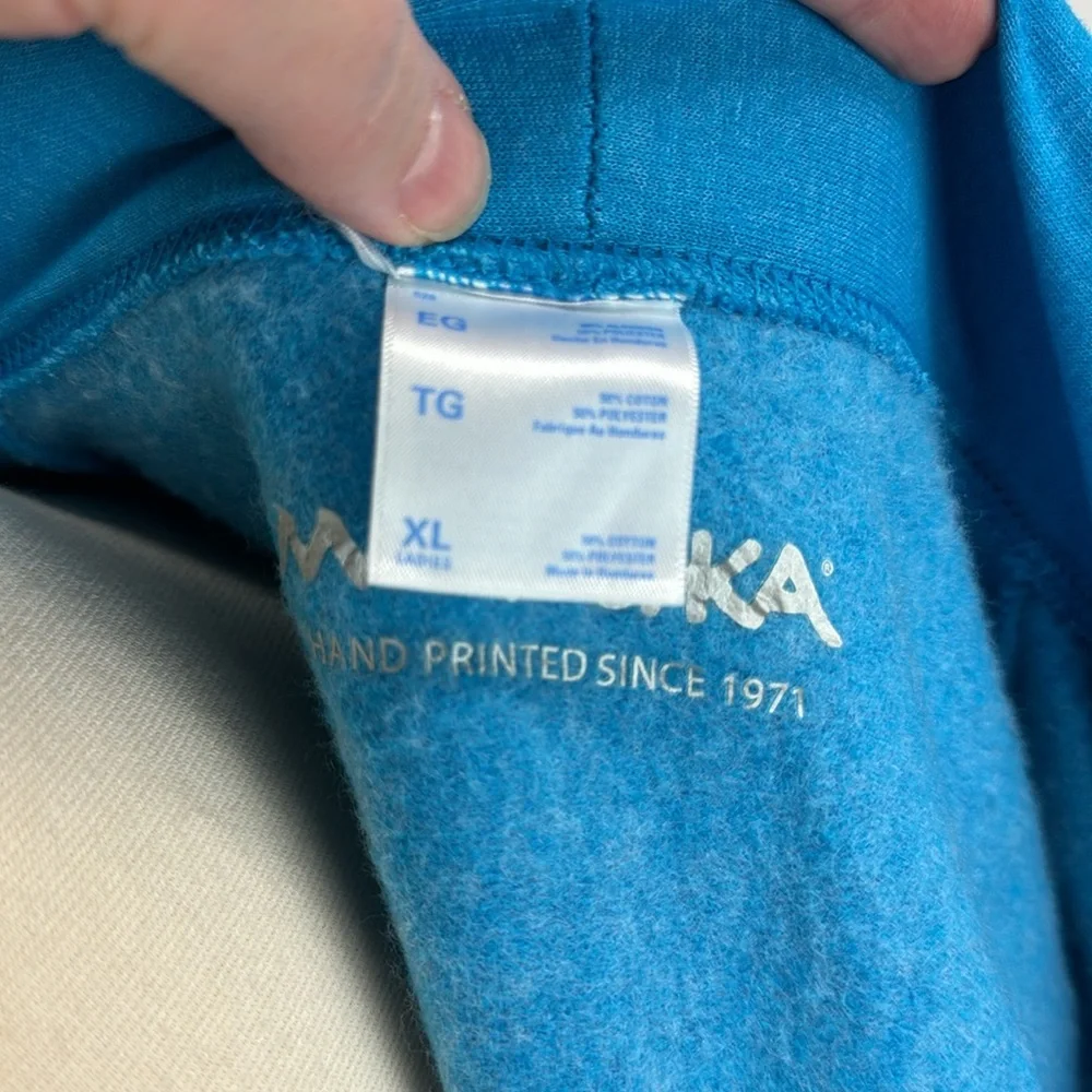 NWOT Hand printed starfish Marushka hoodie blue XL - Picture 6 of 6